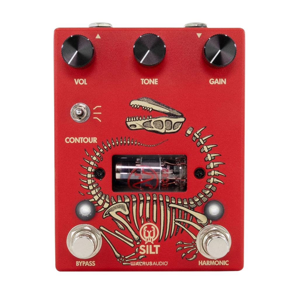 Walrus Audio SILT Red harmonic tube fuzz pedal — top view