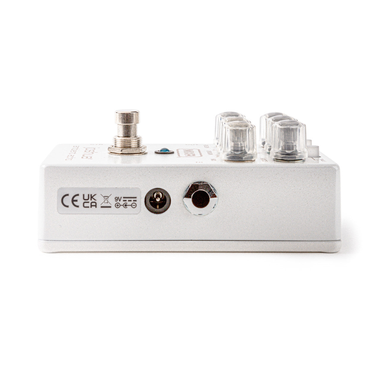 MXR M309 Joshua Ambient Echo pedal — footswitch and blue LED