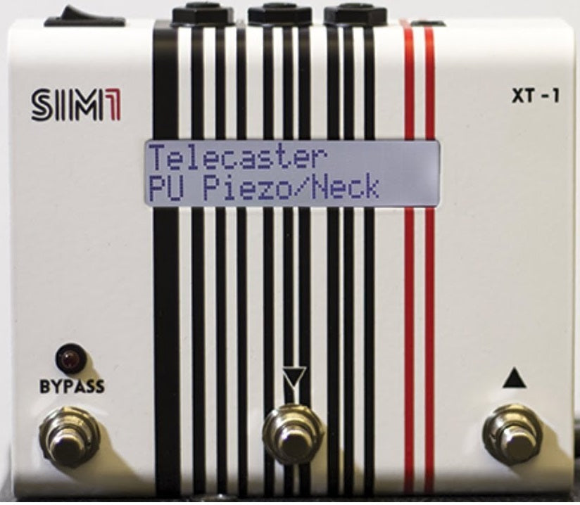 SIM1 XT-1 sound imprinting processor pedal — white body angled view