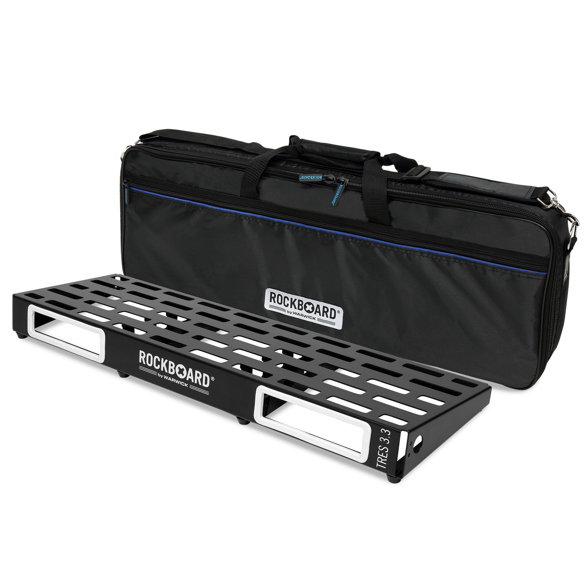 RockBoard Tres 3.3 pedalboard and gig bag, alternate angle