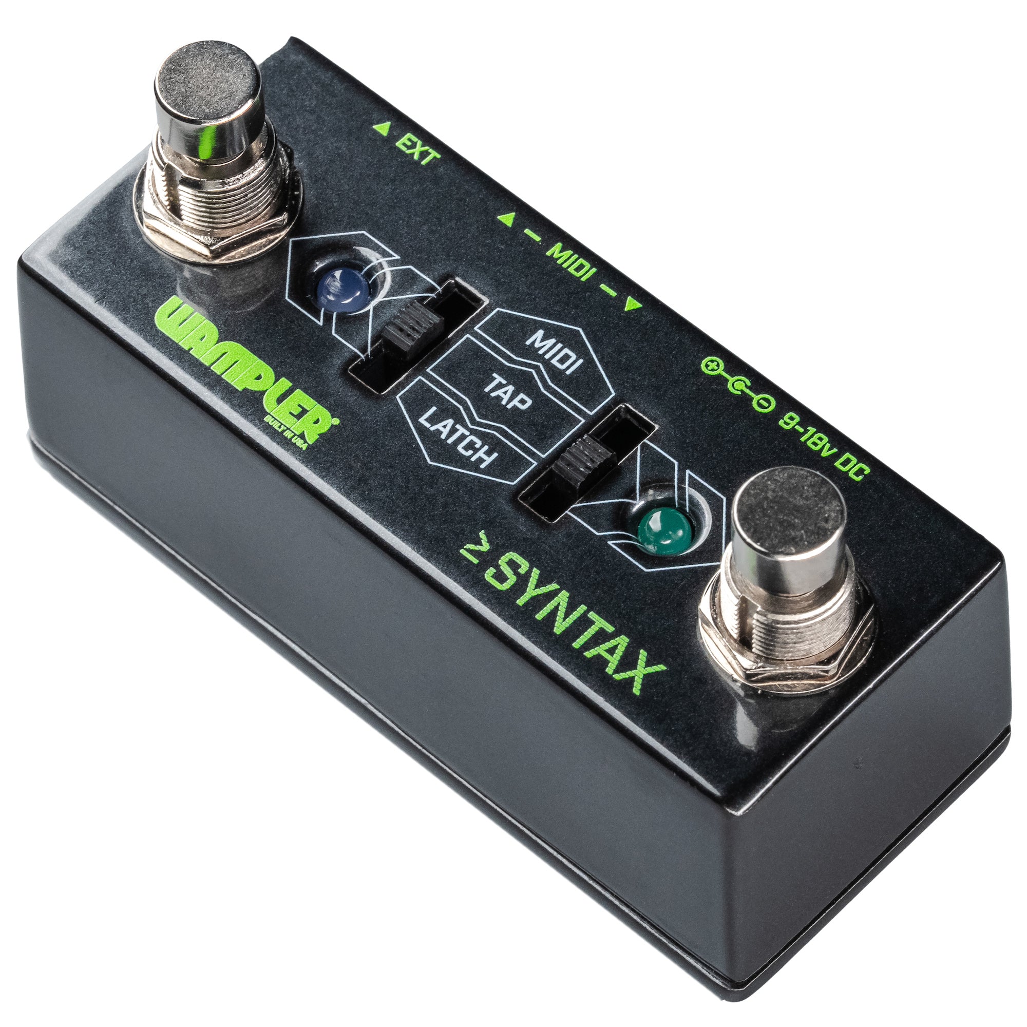 Wampler Syntax MIDI Controller pedal on pedalboard