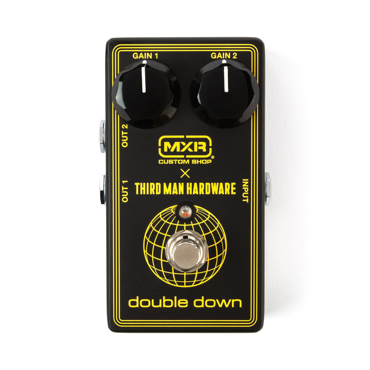 MXR CSP042 Third Man Double Down booster pedal — side jacks view