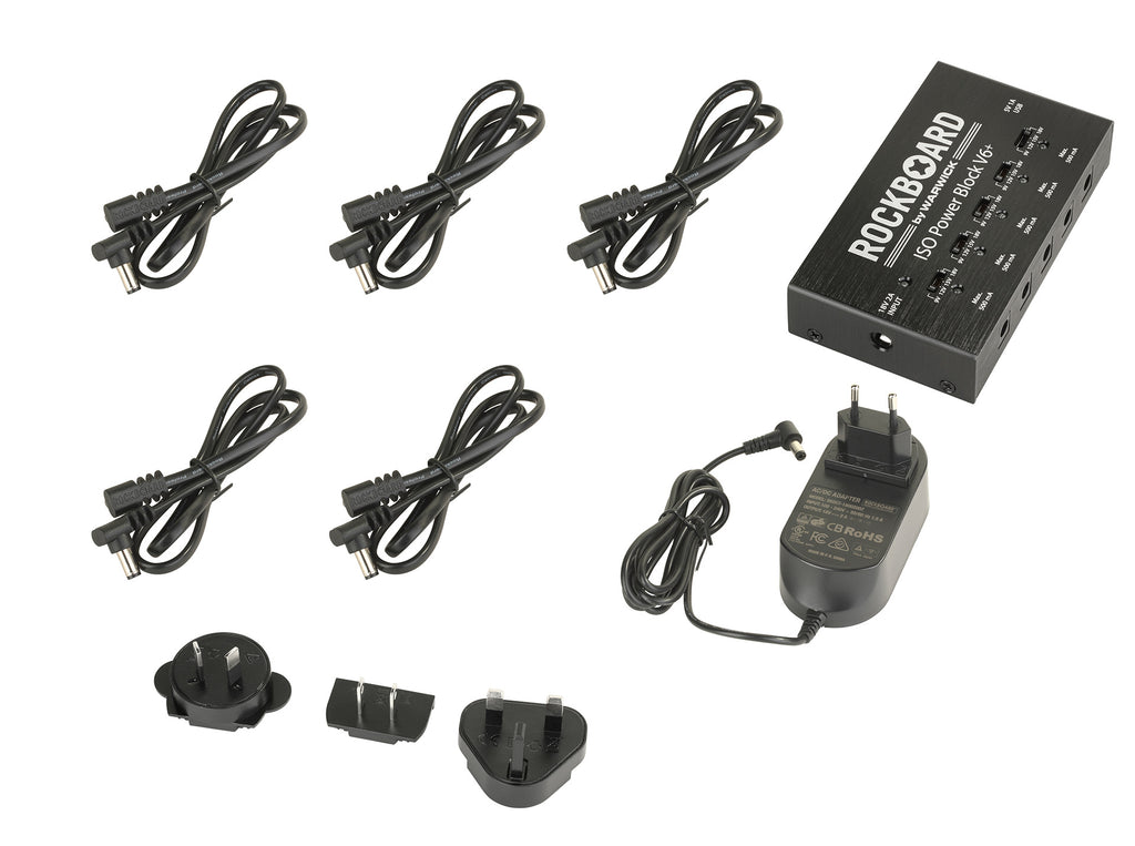 RockBoard ISO Power Block V6+ pedal power supply - rear input view