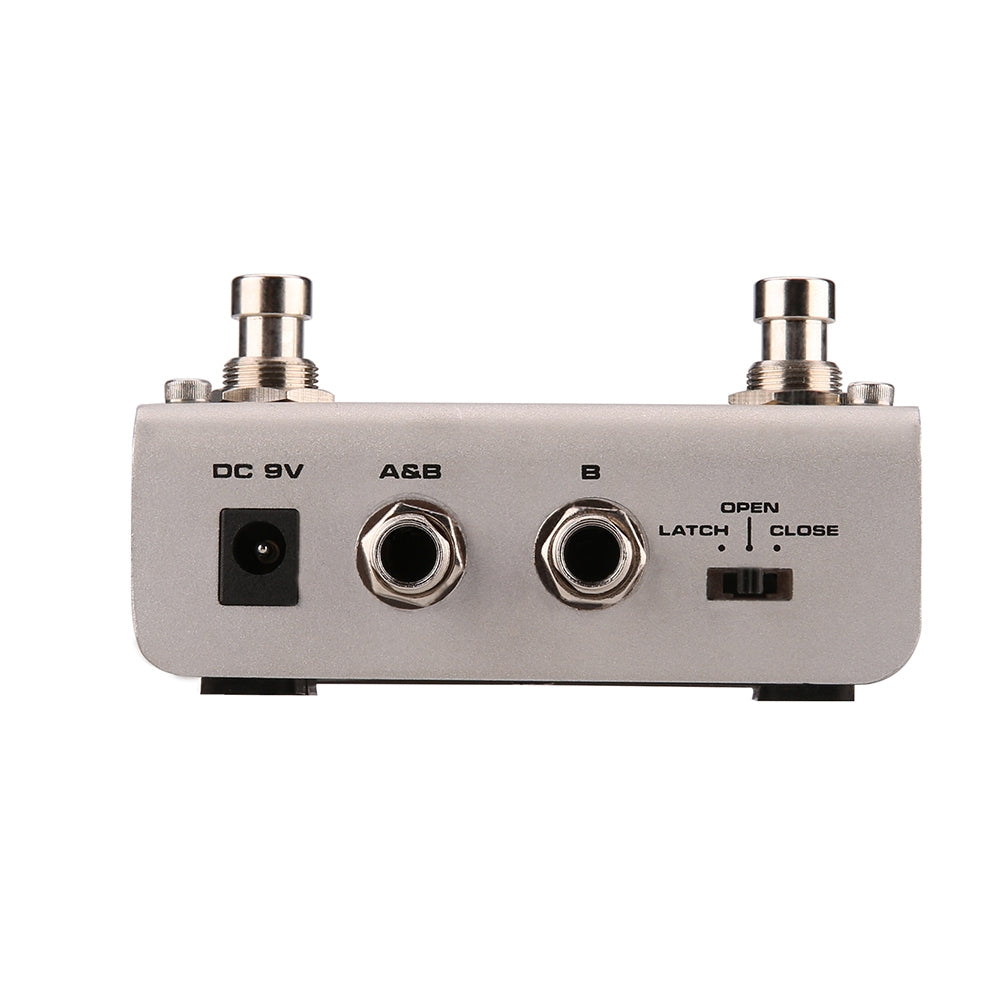 NUX Loop Core Deluxe looper pedal — connection ports side view