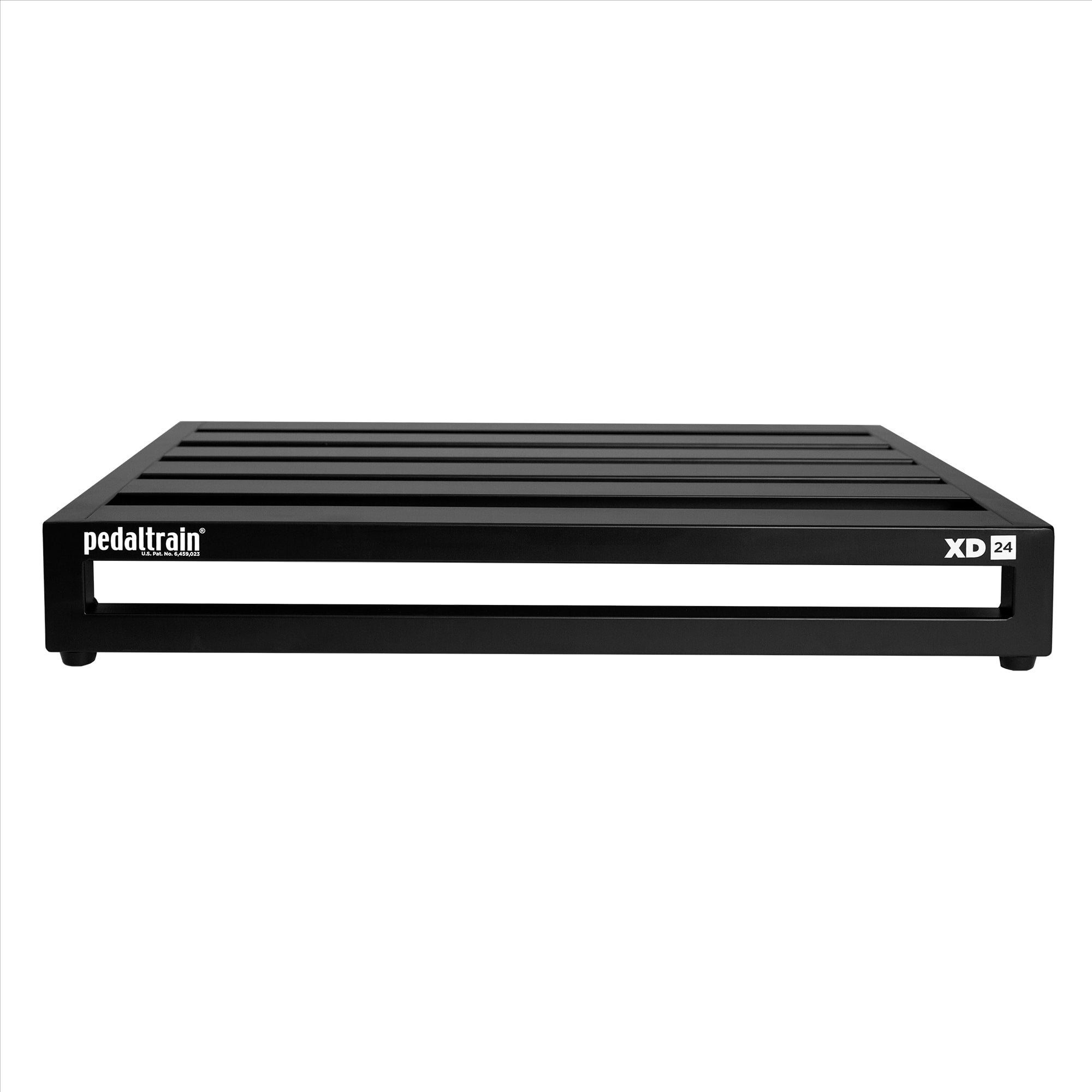 Pedaltrain XD-24 pedalboard — top view of black rails