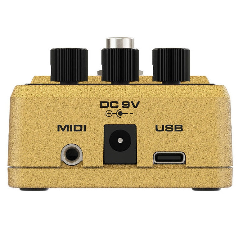 NUX Amp Core Studio amp modeler pedal — top USB MIDI and power connections