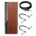Fender Tread-Light Wah pedal — silver chassis with wood treadle and included cables
