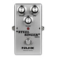 NUX Steel Singer Drive overdrive pedal — silver enclosure front view