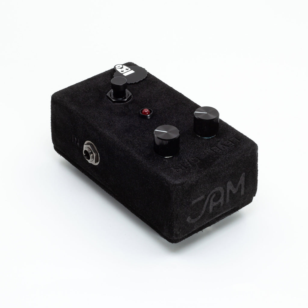 JAM Pedals Black Fuzz Phrase LTD fuzz pedal — top view