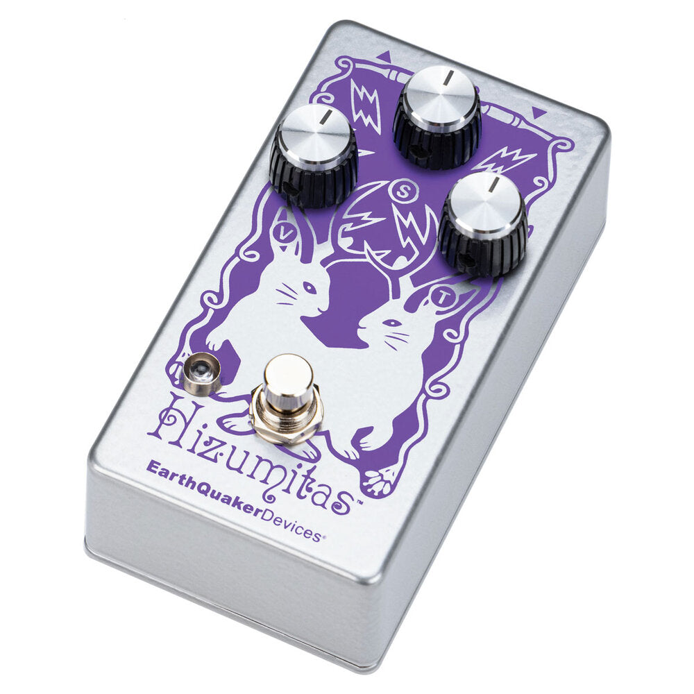 EarthQuaker Devices Hizumitas fuzz pedal — side jacks view
