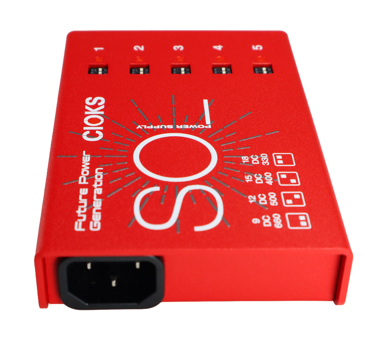 CIOKS SOL pedal power supply — included Flex cables and mounting hardware