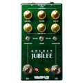 Wampler Golden Jubilee Dual Overdrive Distortion Pedal - Emerald green sparkle finish, gold knobs