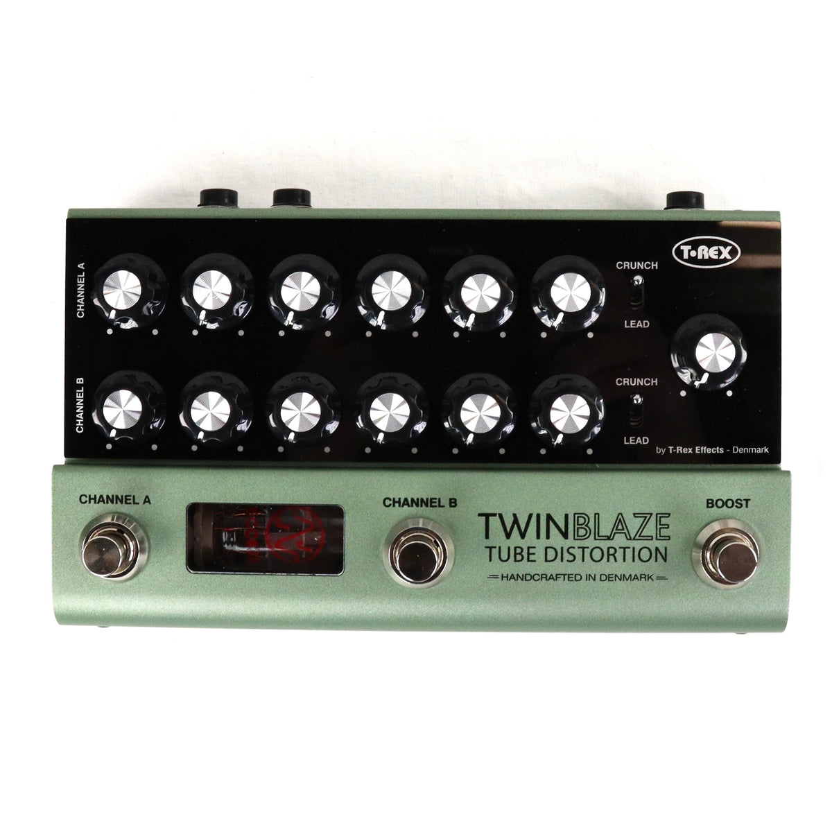 Used T-Rex TwinBlaze Two Channel Tube Distortion Guitar Effects Pedal Twin Blaze