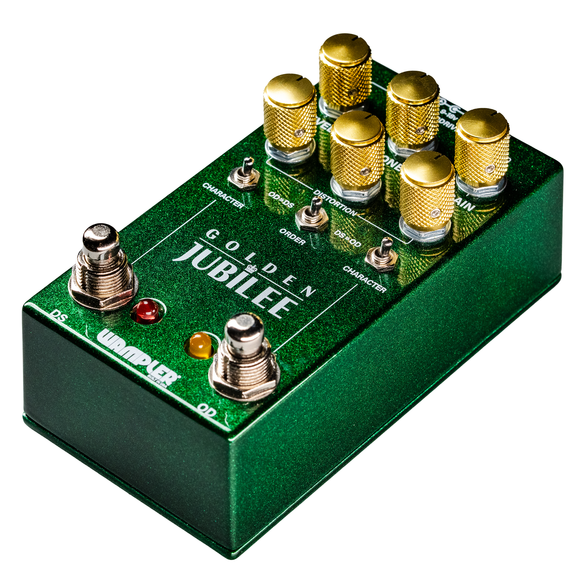 Wampler Golden Jubilee pedal with box and packaging