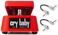 Dunlop TBM95 Tom Morello Cry Baby wah pedal in red with two patch cables