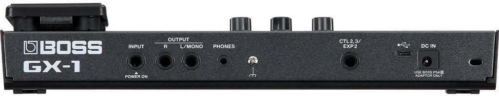 Boss GX-1 guitar multi-effects processor — rear panel input and output jacks