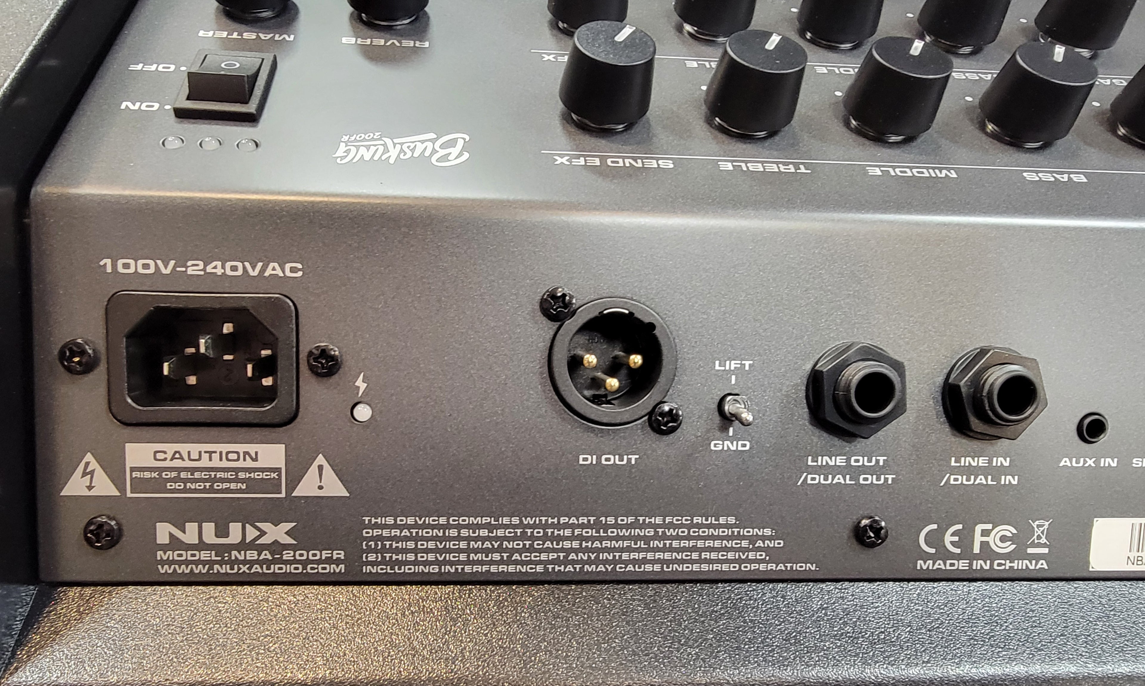 NUX Busking 200FR portable PA speaker — feature overview
