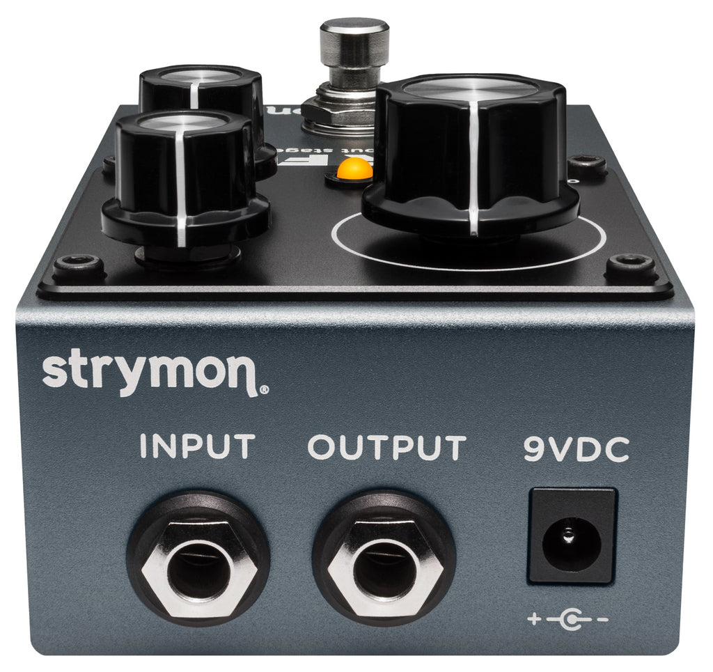 Strymon Fairfax Class A drive pedal — side detail view