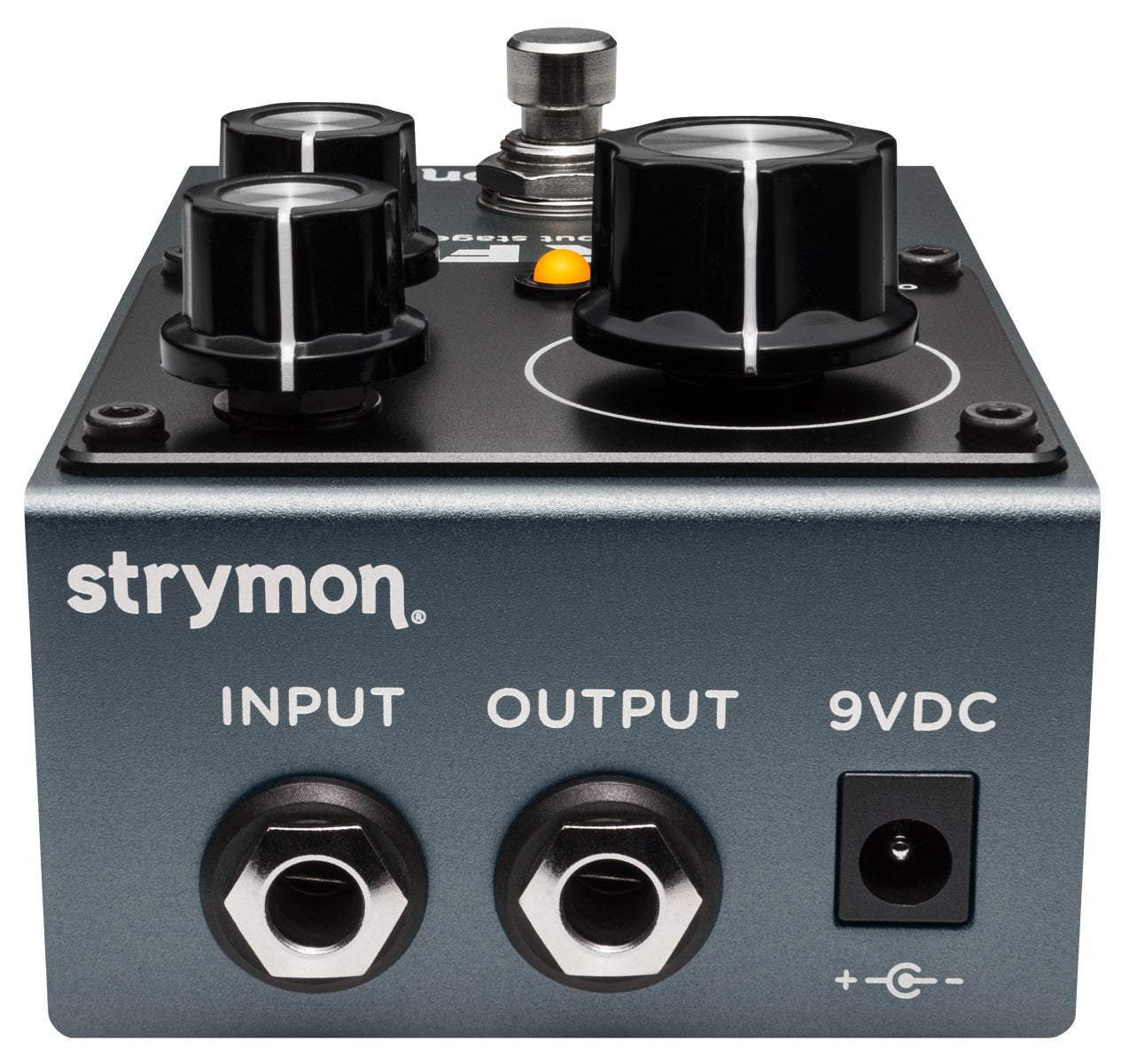 Strymon Fairfax Class A drive pedal — side detail view