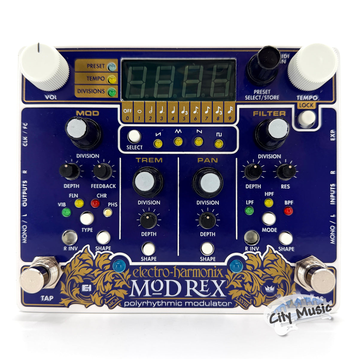 Used Electro-Harmonix EHX Mod Rex Polyrhythmic Modulator Pedal! Modrex ♪