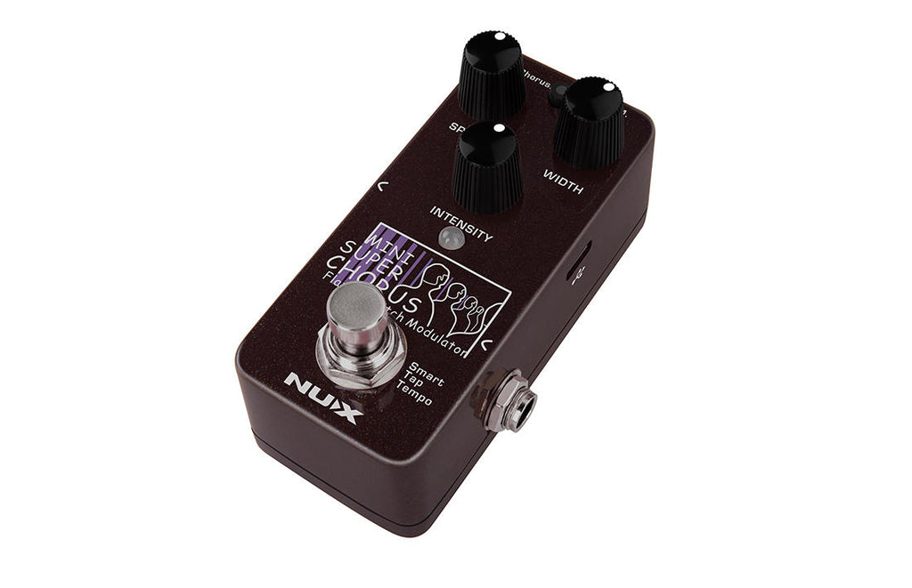 NUX NCH-5 Mini SCF chorus flanger pitch pedal — side jacks