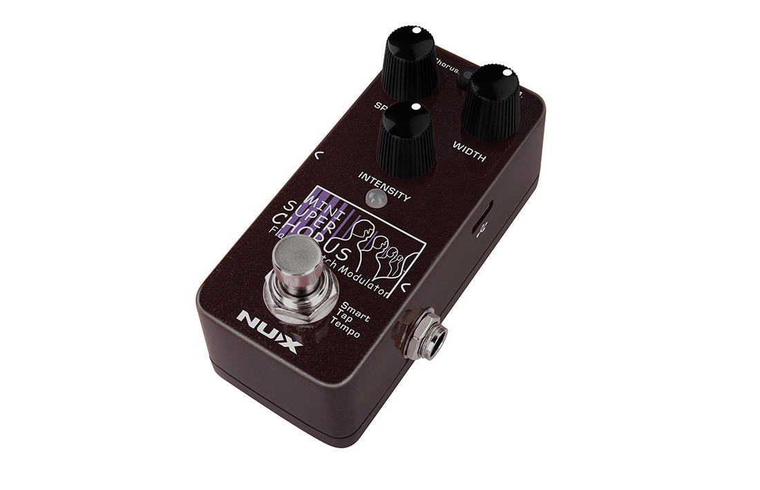 NUX NCH-5 Mini SCF chorus flanger pitch pedal — side jacks