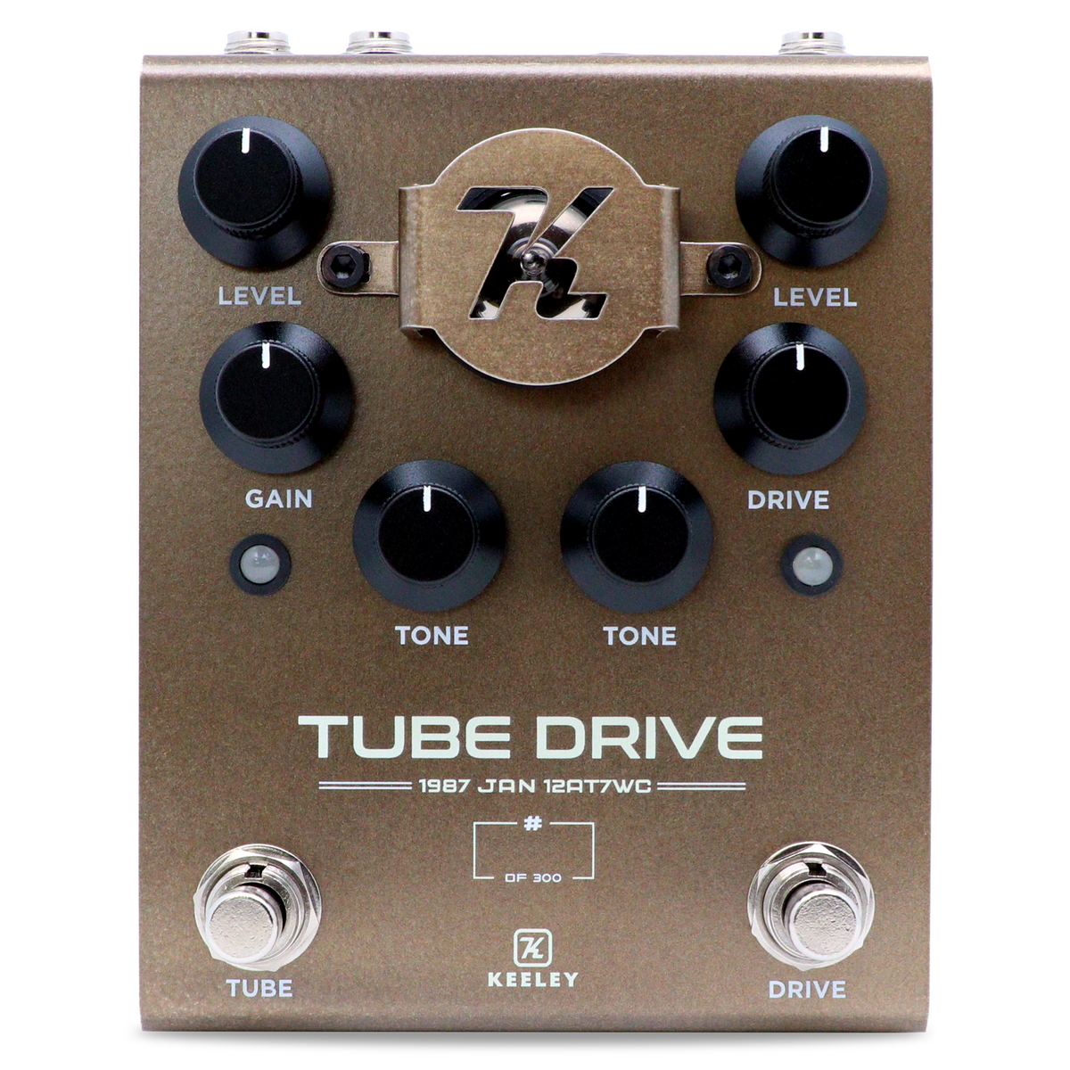 New Keeley Tube Drive 1987 JAN 12AT7WC Dual Overdrive Guitar Effects Pedal
