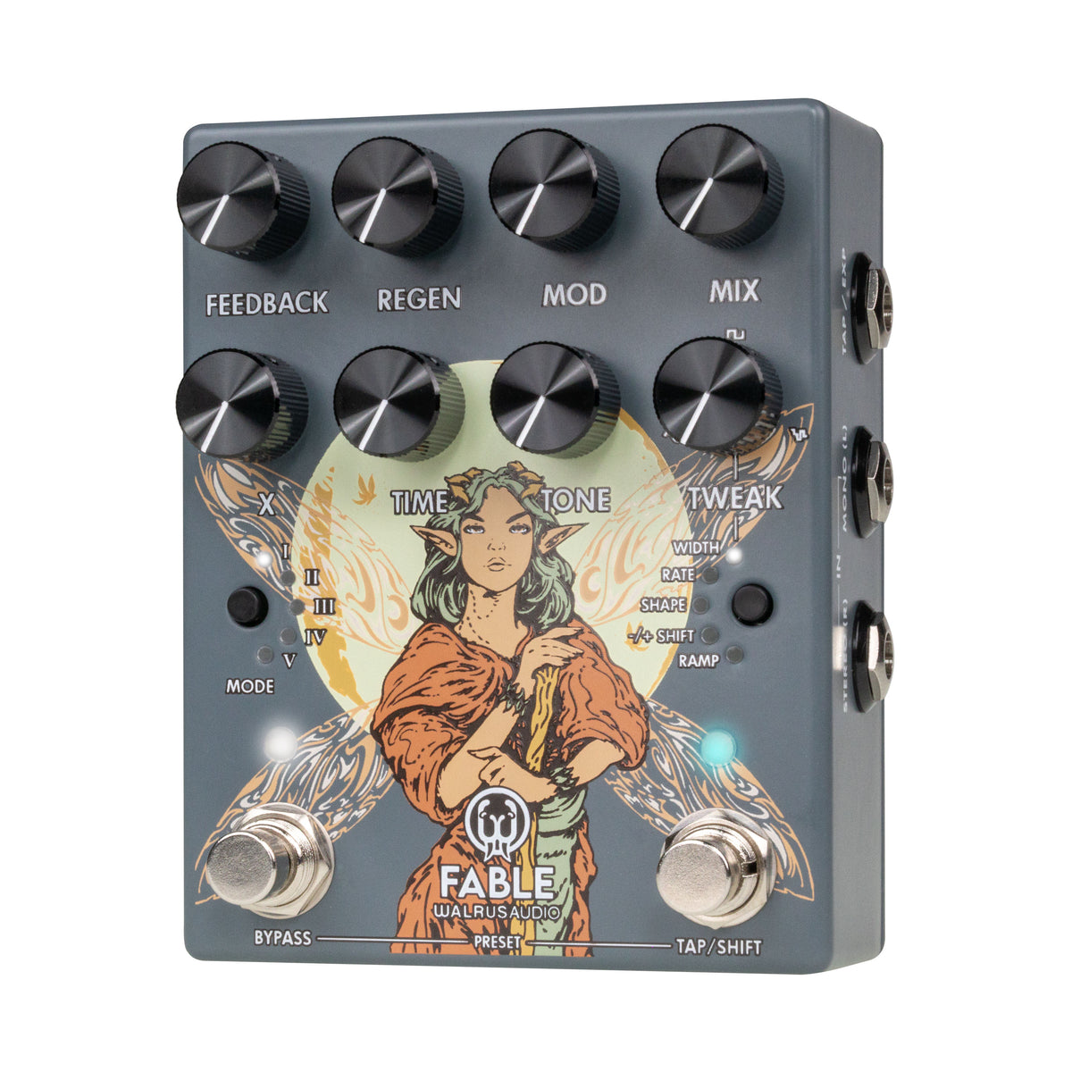 New Walrus Audio Fable MKII Stereo Granular Soundscape Generator Pedal Gray