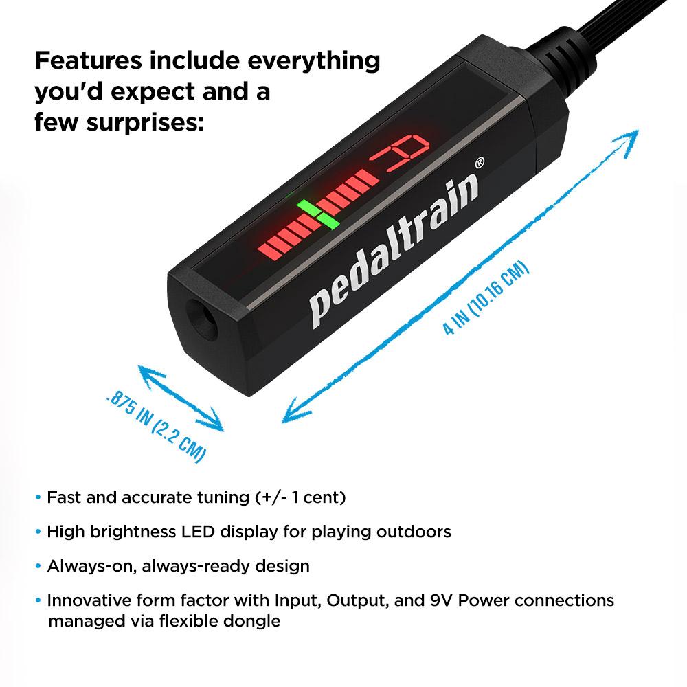 New Pedaltrain SST Space Saving Tuner Guitar Pedal Tuner!