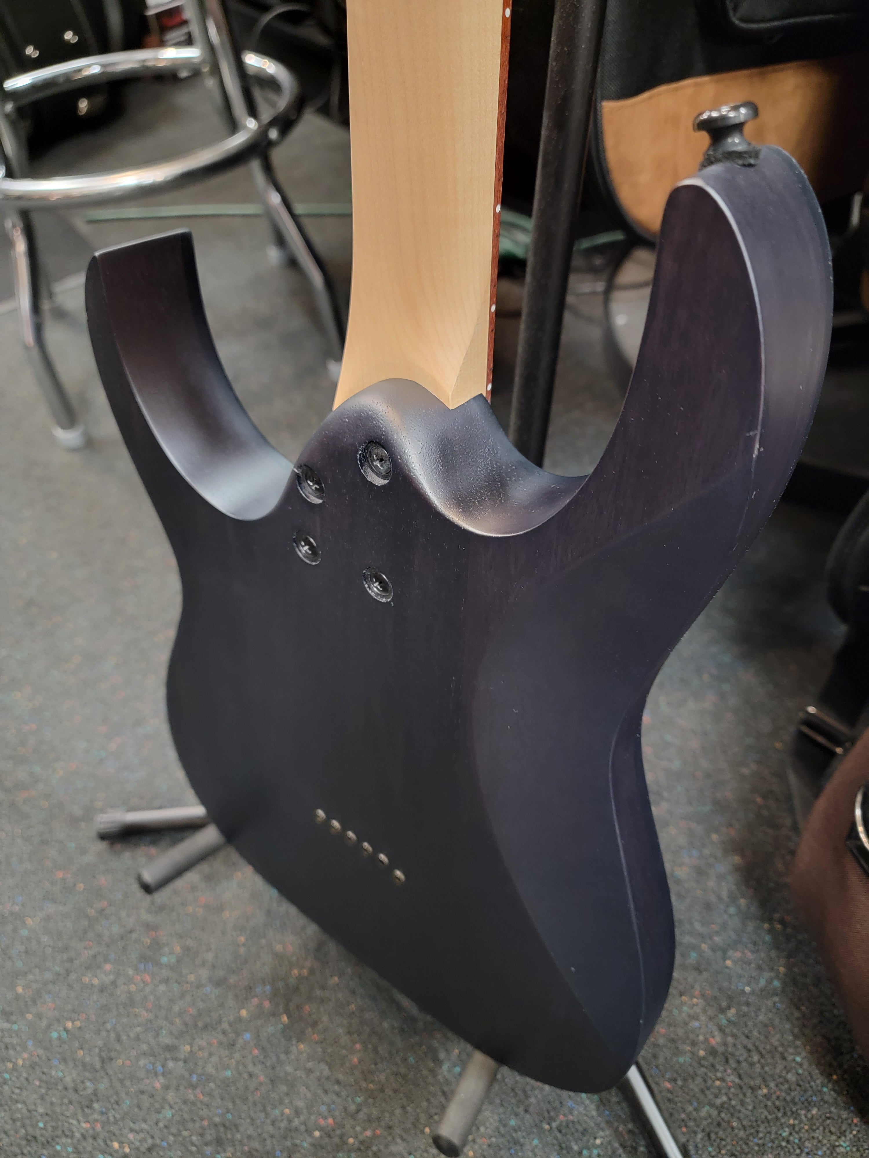 Ibanez RGR431PB electric guitar - back of neck and Wizard III profile