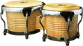 Rhythm Tech RT5200 bongos — natural wood with chrome rims