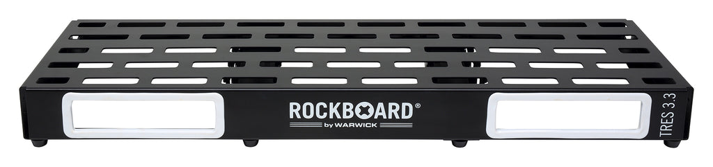 RockBoard Tres 3.3 pedalboard black aluminum slotted top surface