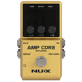 NUX Amp Core Studio amp modeler pedal — gold enclosure front view