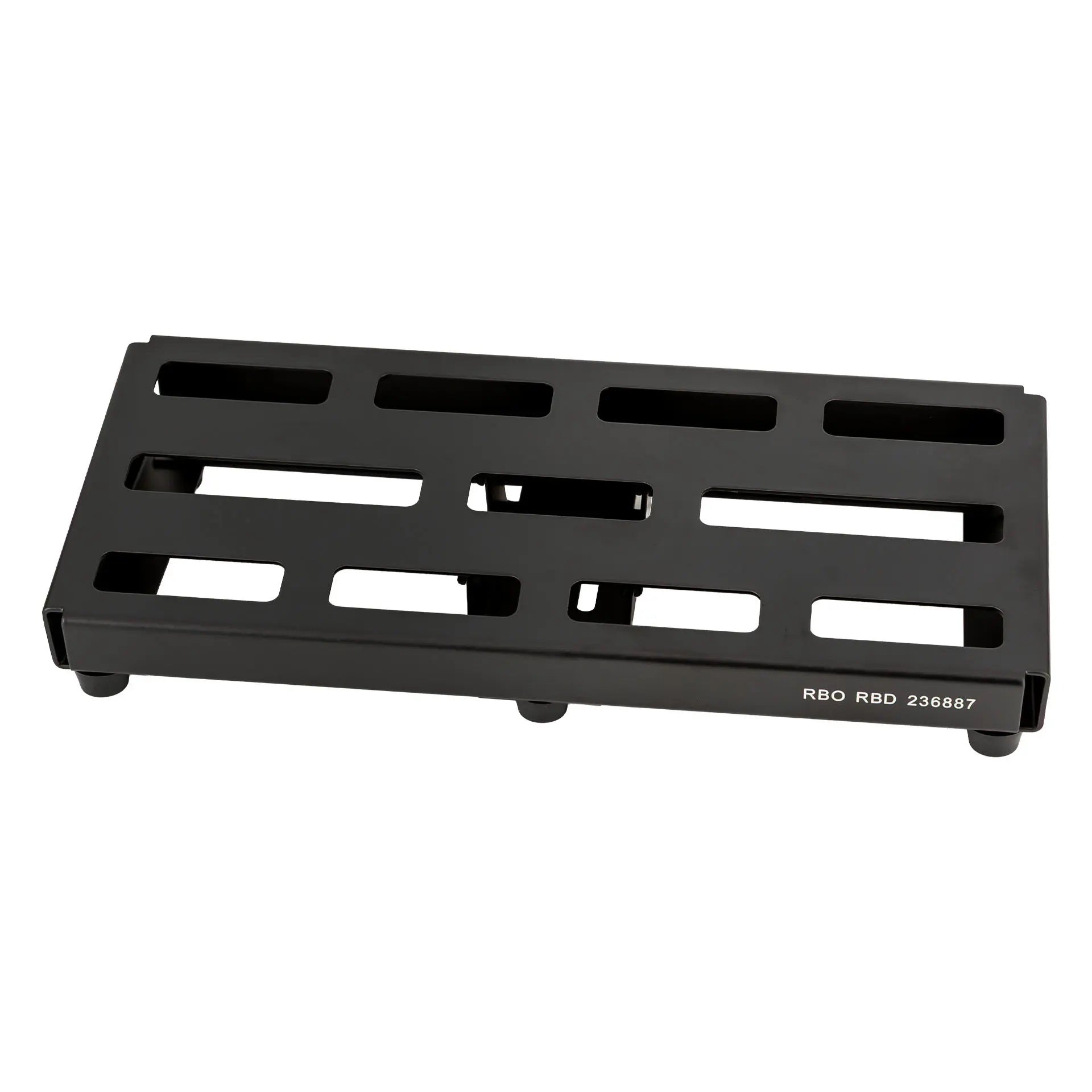 RockBoard DUO 2.0 pedalboard underside with cable routing slots