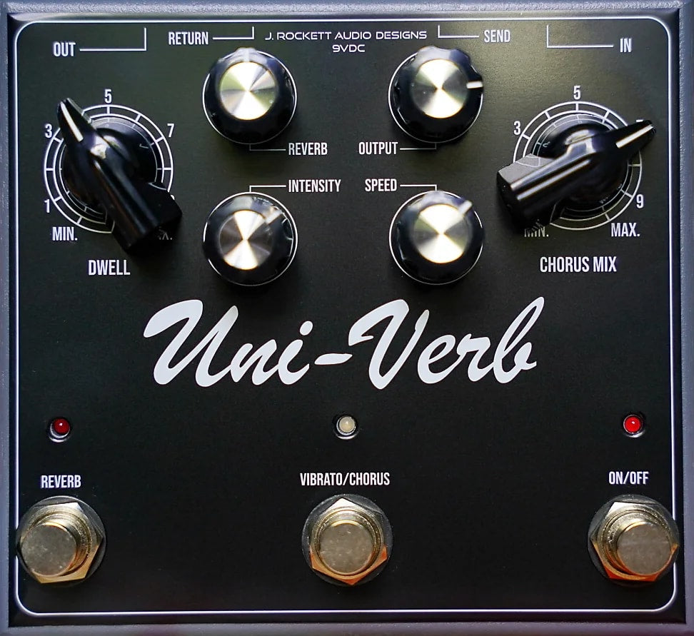 New J. Rockett Uni-Verb Univibe Reverb Guitar Effects Pedal Univerb