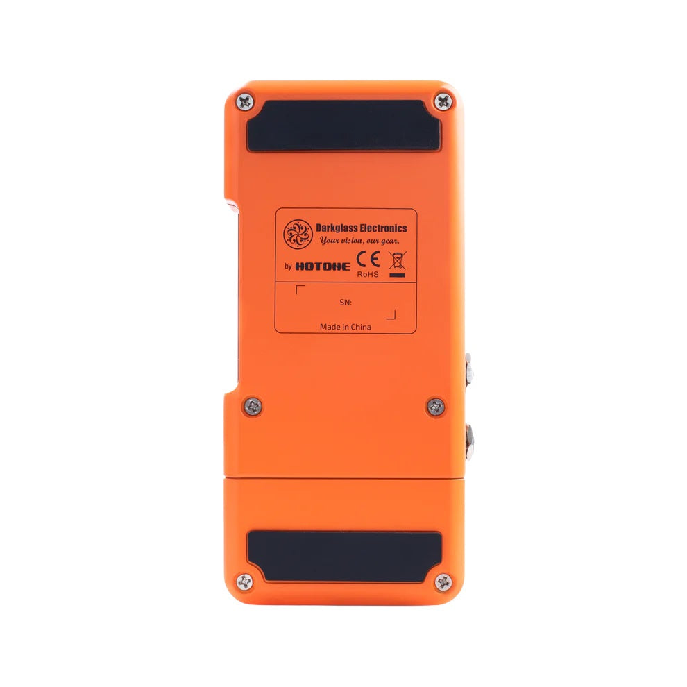 Darkglass Anagram Press expression pedal — orange, underside view