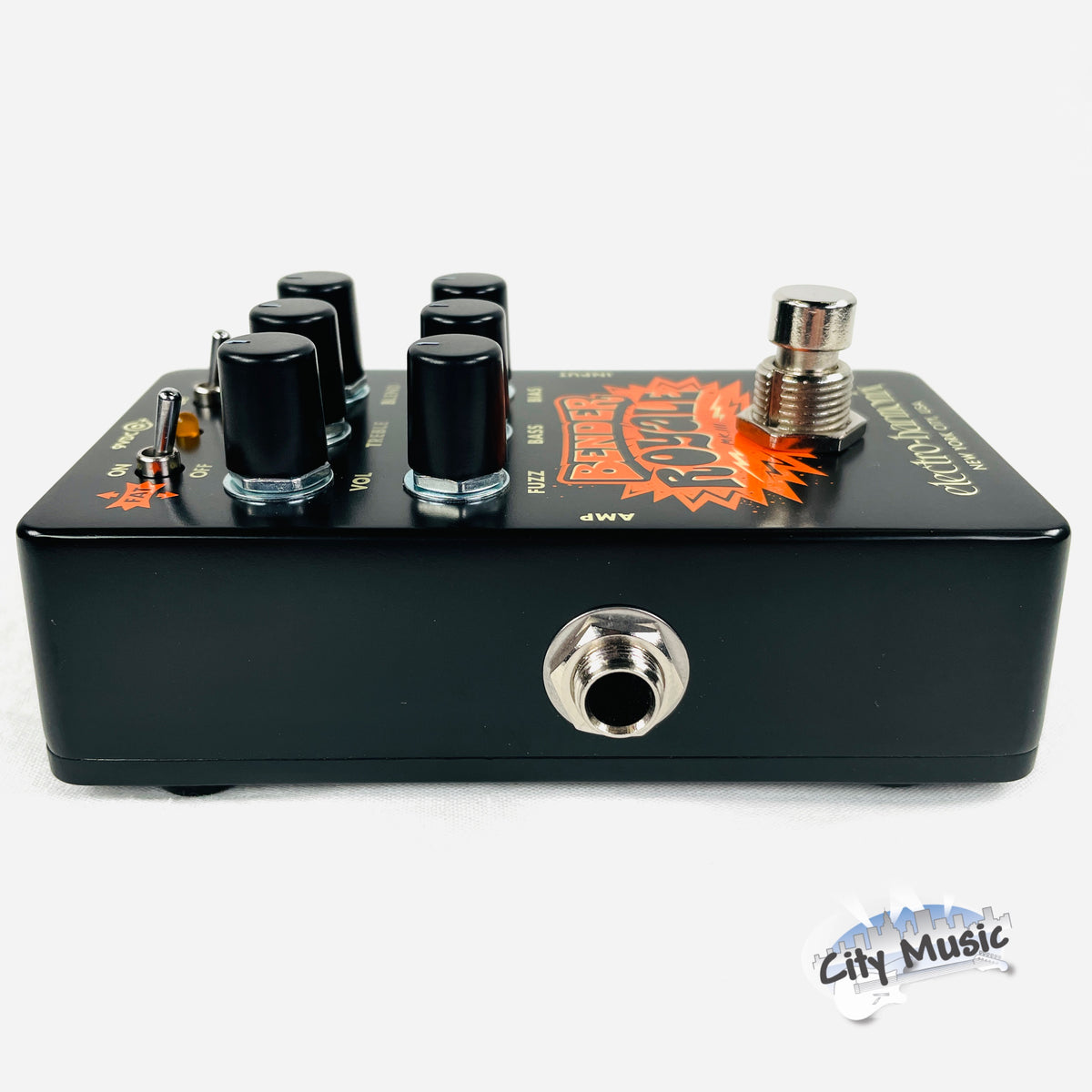 Used Electro-Harmonix EHX Bender Royale Germanium Fuzz Guitar Pedal Black ♫