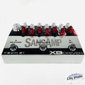 Tech 21 SansAmp XB Driver bass preamp pedal — front view, silver