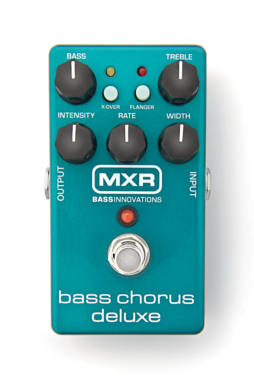 MXR M83 Bass Chorus Deluxe — angled view teal box