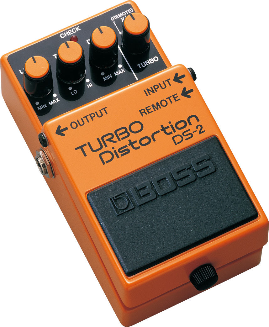 Boss DS-2 Turbo Distortion pedal detail