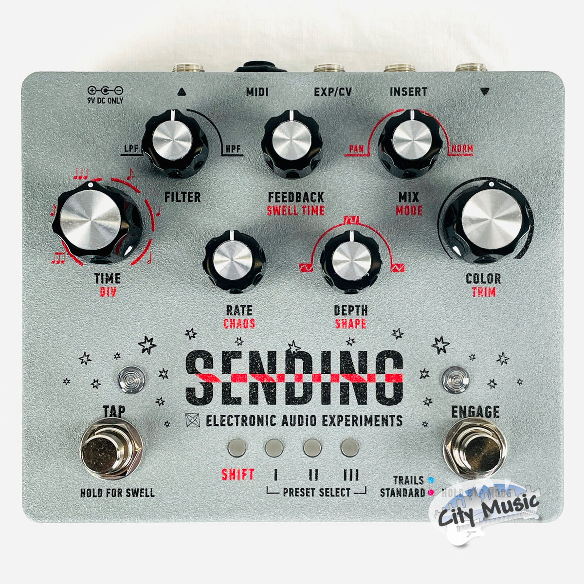 Used Electronic Audio Experiments Sending V2 Delay Guitar Effects Pedal ♫