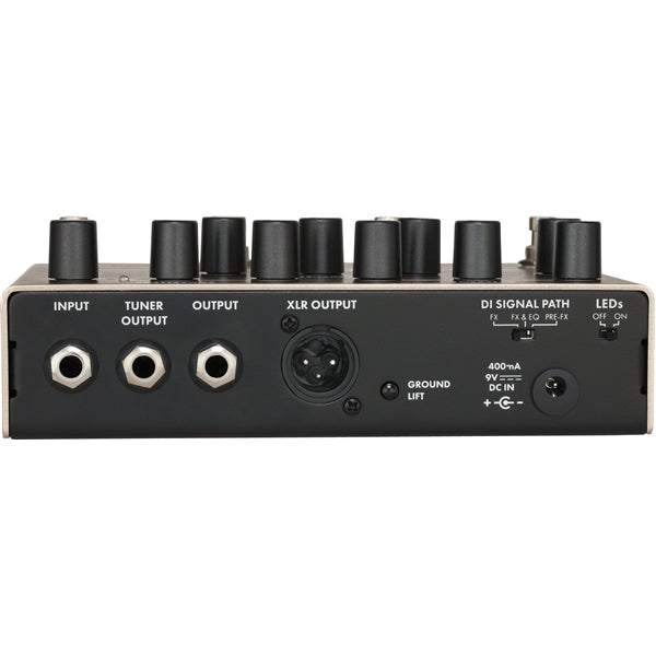 Fender Downtown Express bass multi-effect pedal — angled view