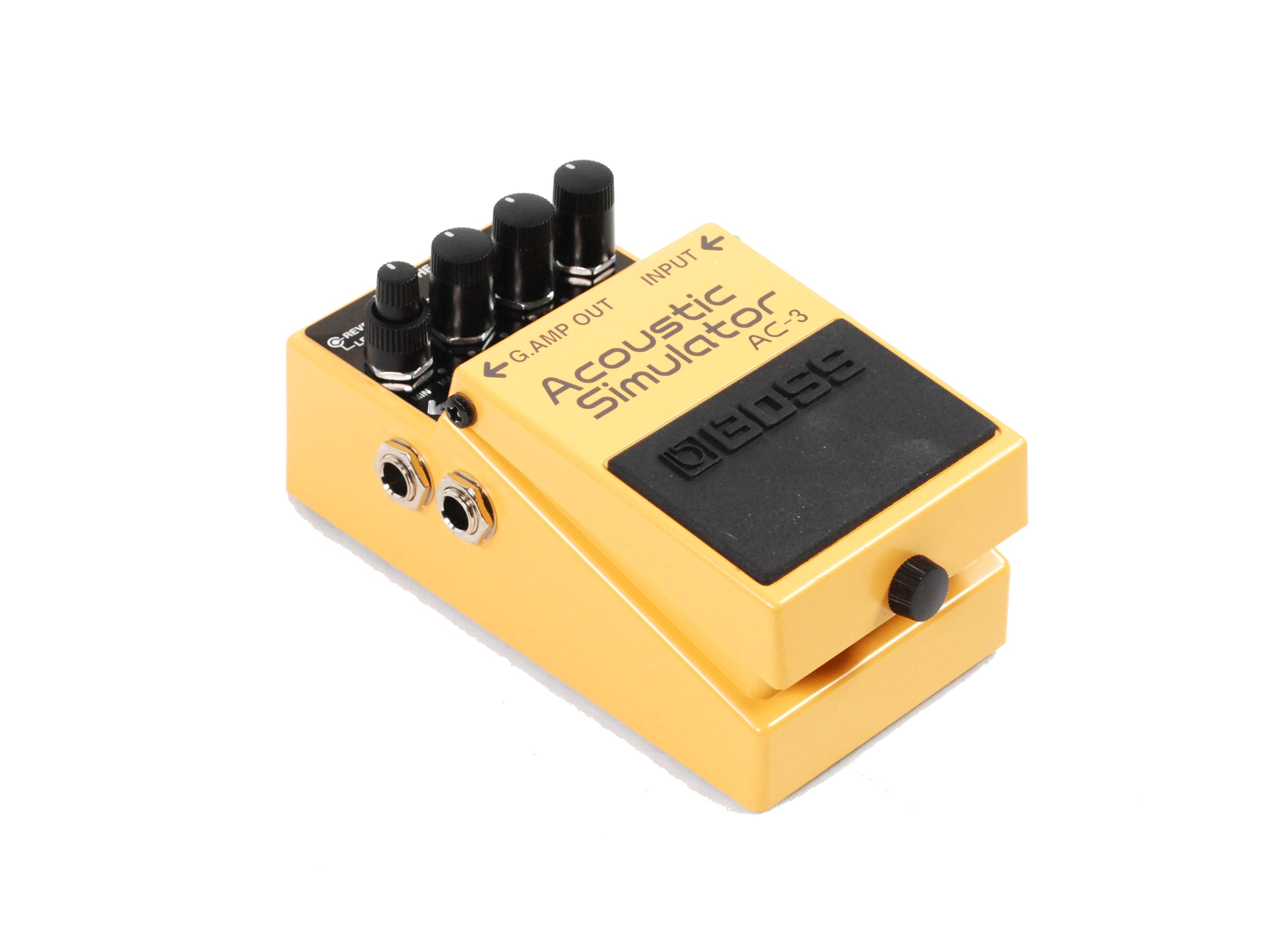 Boss AC-3 Acoustic Simulator pedal — side profile