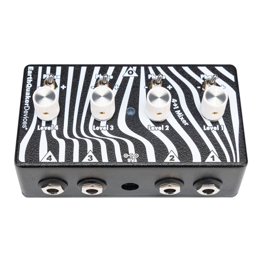 EarthQuaker Devices Four to One Mixer pedal - angled view