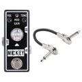 Tone City Mickey distortion pedal — black mini pedal with patch cable