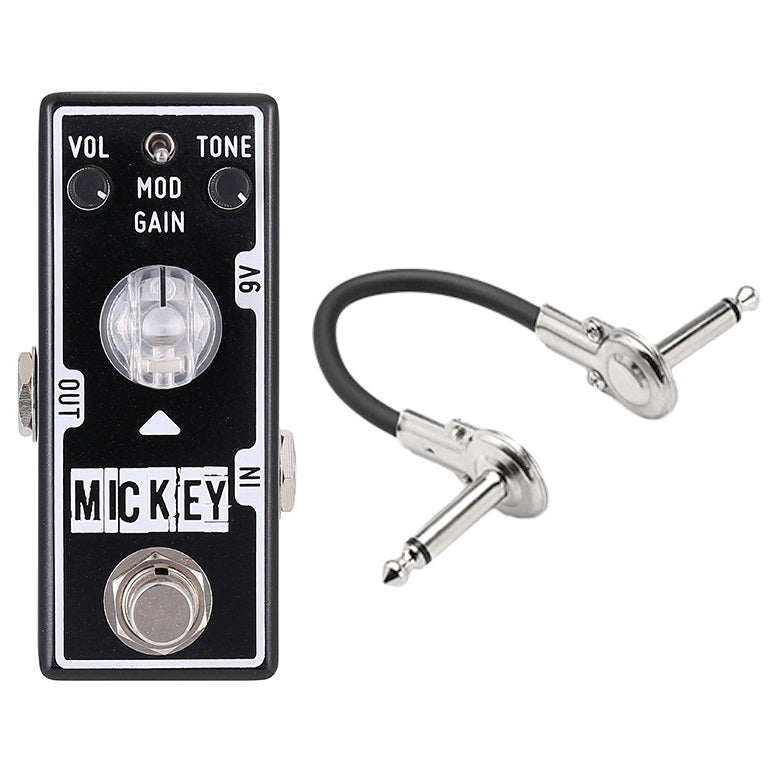 Tone City Mickey distortion pedal — black enclosure front view