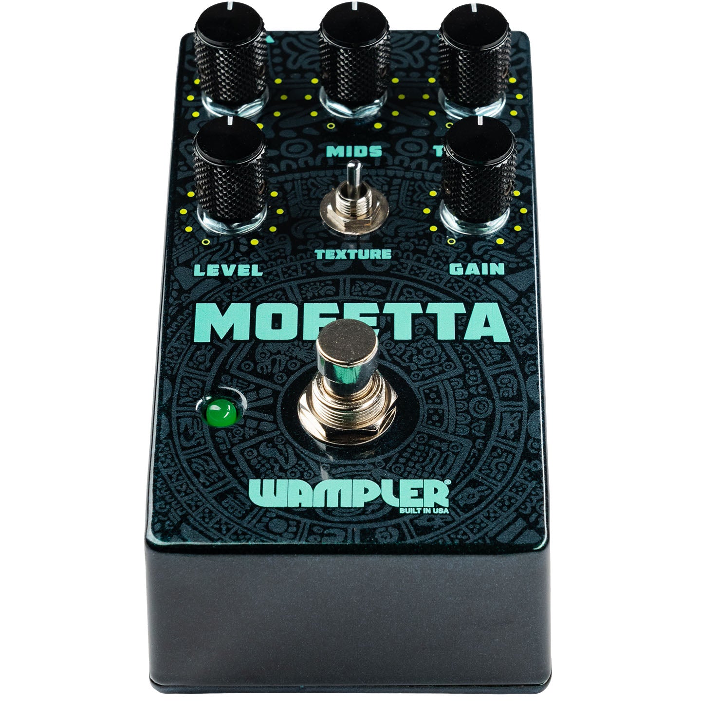 Wampler Mofetta — top panel view with 3-band EQ controls