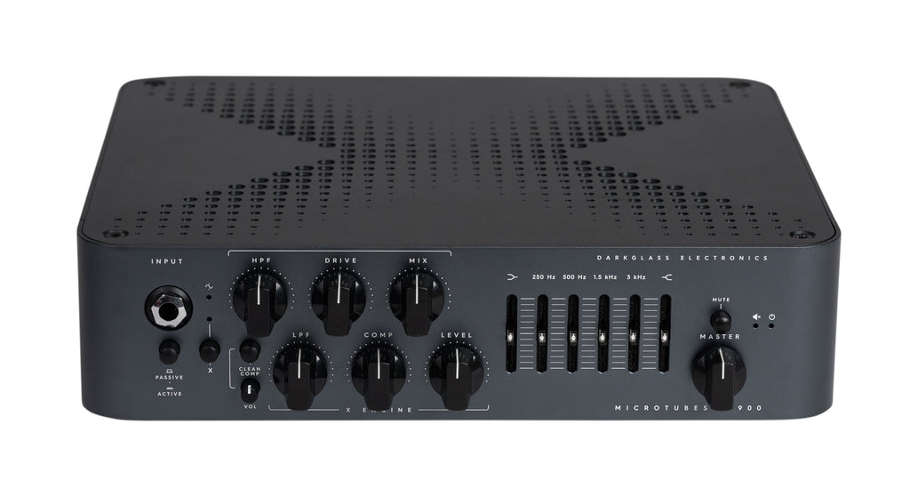 Darkglass Microtubes X 900 bass amp head — rear panel inputs and outputs