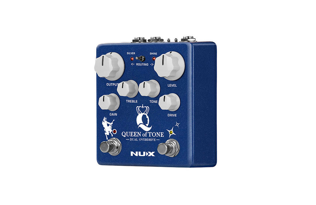 NUX NDO-6 Queen of Tone pedal — routing switch detail