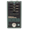 Walrus Audio Fundamental Reverb pedal — black enclosure with teal ink, fader controls